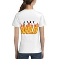 thumbnail image 2 of Ben Azelart Stay Wild Kids T-Shirt 3d Printed Graphic T-Shirts Boys And Girls Short Sleeve Shirts For Youth Kids X-Small, 2 of 7