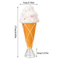 thumbnail image 2 of Christmas Tree Topper Candy Ice Cream Shape 1 Piece Sprinkle Decorated Topper for Indoor Xmas Holiday Party Home Decoration Cute Christmas Dessert Theme Tree Topper Gift for Christmas Lovers, 2 of 5