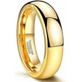 thumbnail image 1 of 2mm 4mm 6mm Tungsten Wedding Bands Ring for Women Men Rose Gold/Silver/Gold/Black Polished Slim Engagement Promise Rings Comfort Fit Size 4-13, 1 of 4