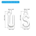 thumbnail image 2 of Letter Charm Pendants, 4 Set a to Z Character Alphabet Pendant Bulk DIY for Jewelry Making Bracelets, Silvery, 2 of 6