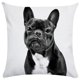 thumbnail image 5 of Funda de cojín decorativa con estampado de animales divertidos, cojín cuadrado para sofá o silla con forma de bulldog de 45 x 45 cm, 5 of 5
