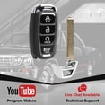 thumbnail image 4 of Keyless Entry Remote Start Key Fob 4-Button Replacement for 2020-2021 Hyundai Palisade (TQ8-FOB-4F19, 95440-S8310), 4 of 5