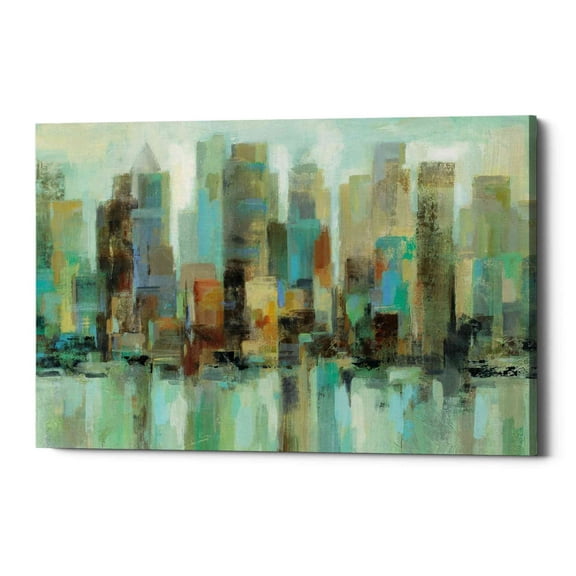 Epic Graffiti 'Morning Reflections' by Silvia Vassileva, Canvas Wall Art, 18"x26"