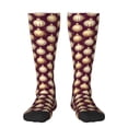 thumbnail image 2 of Lsque Golden Christmas Balls Printed Crew Socks Men's Women's LightWeight Thin Casual Calf Socks ,Knee High Socks,Cotton Socks, 2 of 9