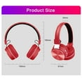 thumbnail image 7 of Bluetooth Headphones, 120H Playtime Headphones Wireless Bluetooth with 3 EQ Modes, Low Latency, Hands-Free Calls, Over Ear Headphones for Travel Home Office Cellphone PC, 7 of 7