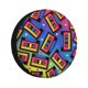 thumbnail image 1 of Fotbe Vintage Audio Cassettes Funda de Llanta de Repuesto con Estampado, Engrosada, Ajuste Universal para Jeep, Remolque, RV, SUV, Camión-15 inch, 1 of 6