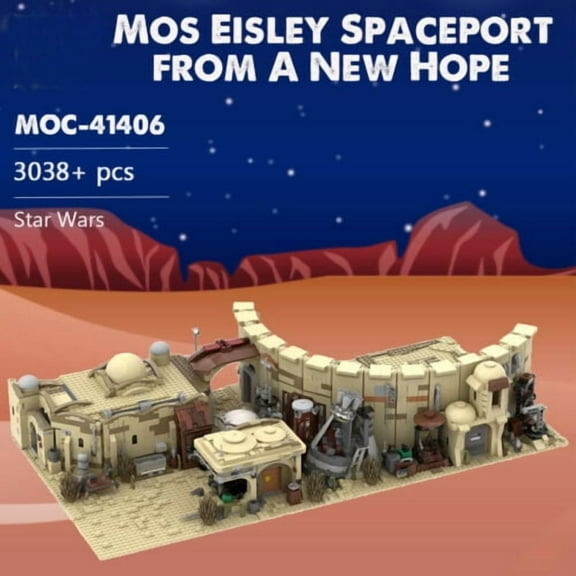 Modular Building Blocks Set for Mos Eisley Spaceport MOC Bricks Toys Model Gift 3238pcs