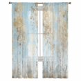 thumbnail image 3 of Contemporary Yellow Blue Tree Sheer Curtains 84 Inches Long 2 Panels Set, Window Sheer Curtains for Living Room/Bedroom, Abstract Art Oil Paiting Light Filtering Rod Pocket Curtain 52'' x 84'' x 2, 3 of 7