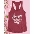 thumbnail image 3 of Happy Mother's Day Hearts Racerback Tank Women -Image by Shutterstock, Female XX-Large, 3 of 4