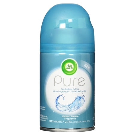 Air Wick Pure Freshmatic Ultra Automatic Spray Refill - Ocean Breeze Fragrance - Net Wt. 6.17 OZ (175 g) Per Refill Can