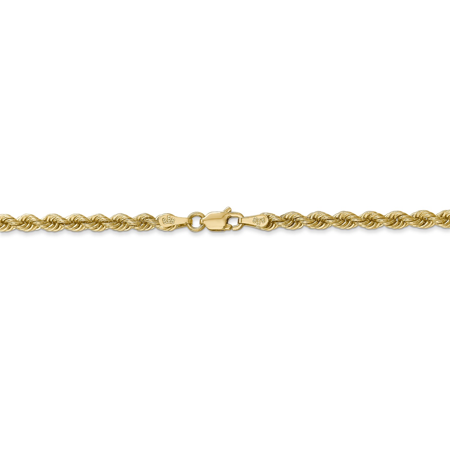 Solid Rope Chain Necklace in Real 14k 