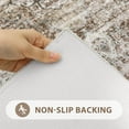 thumbnail image 3 of Blue Bathroom Rugs, Distressed Farmhouse Boho Bath Mat, Comfy Velvet Small Bath Rugs Non Slip Washable, Vintage Oriental Toilet Rug for Sink Shower Vanity, 17x26 inch, 3 of 6