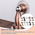 thumbnail image 3 of Kenally Tope de puerta de acero a prueba de viento, soporte antioxidante, herrajes para muebles montados en la pared de alta resistencia, baño, bronce Type2 NO2 Kenally TO009226-06, 3 of 6