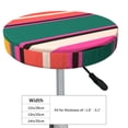 thumbnail image 4 of Naloa Vertical Stripes Round Bar Stool Cushion Cover 12-14 inch, Fits Kitchen, Office, Restaurant Chairs - 13 inch, 4 of 7