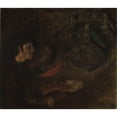 thumbnail image 2 of Halfdan Egedius 14x12 Gold Ornate Wood Frame and Double Matted Museum Art Print Titled - Play and Dance (1896), 2 of 4
