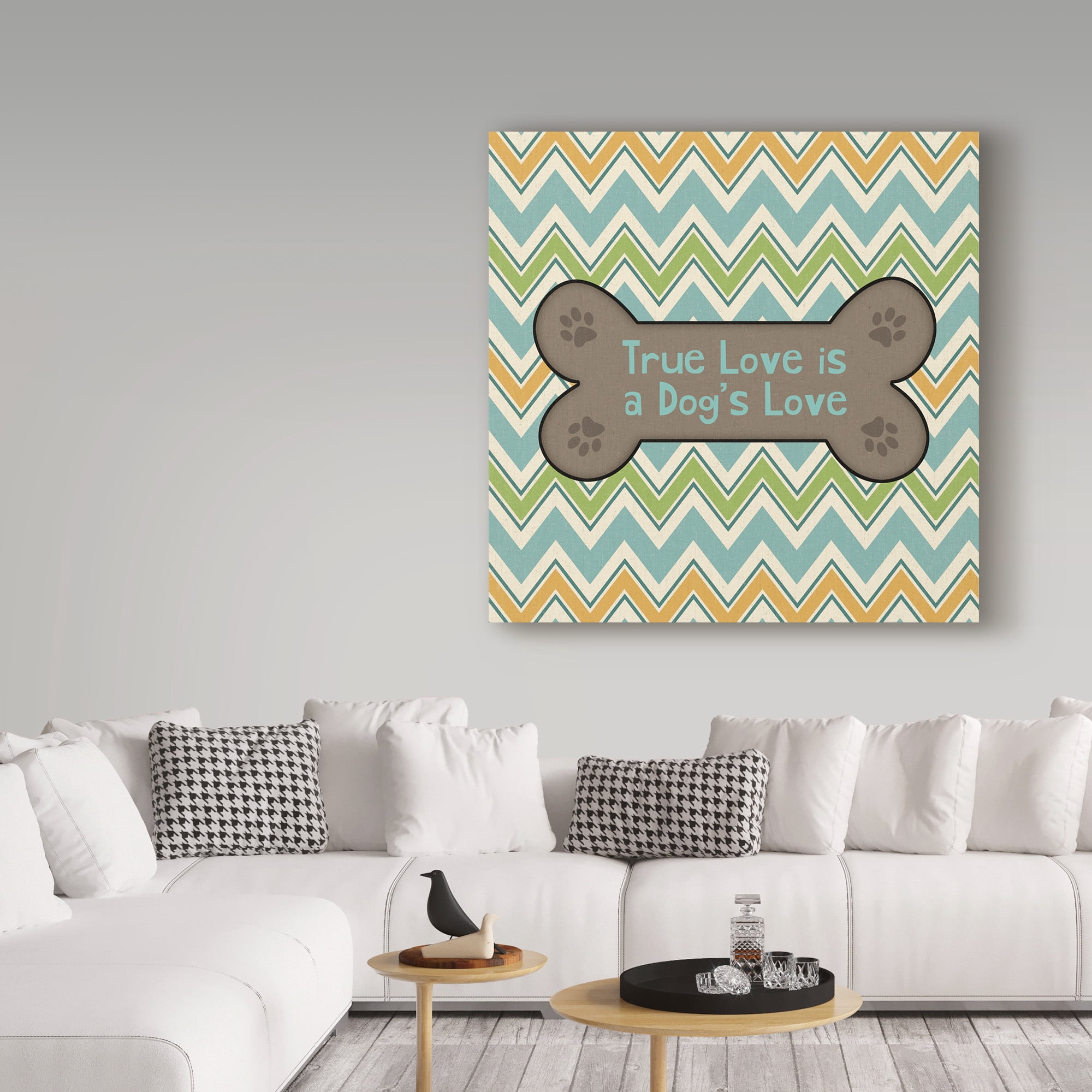 Trademark Fine Art 'Doggy Sayin I' Canvas Art by Pela Studio