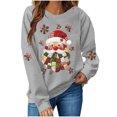thumbnail image 6 of Snorda Sweatshirt for Women Graphic Christmas Sweatshirt Long Sleeve Crewneck Tops Womens Casual Loose Comfy Pullover Hoodies for Daily Wear Outdoors Looks, 6 of 8