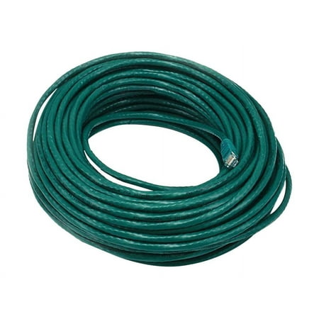 UPC: 0844660021650 | Monoprice – Patch cable – RJ-45 (M) to RJ-45 (M) – 100 ft – UTP – CAT 5e – booted  snagless  stranded – green