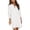 White, variant on OSOLU Women Casual Solid Color Dress Long Sleeve Turtleneck Pocket Dress Shirt Blouse Split Hem Casual Loose Dress Comfort Sundress Dresses For Women 2025 Elegant Classy