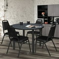 thumbnail image 3 of Regency 48 in. Large Round Breakroom Table- Grey Top, Black Legs, 3 of 3