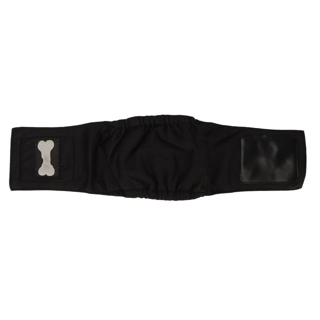 Faja abdominal para perro macho, a prueba de fugas, fuerte absorción de agua, transpirable, cómoda, color negro, talla L