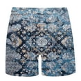 thumbnail image 4 of Puntoco Pantalones Cortos De Playa Para Hombre Con Bolsillo Con Cordón Y Estampado, Color Naranja Xxxl, 4 of 4