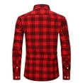 thumbnail image 4 of Dihao Western Shirts for Men With Snap Buttons Regular Fit Plaid Mens Long Sleeve Shirts Casual, 4 of 4