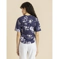 thumbnail image 3 of MoomayaWomens PrintedLoose-Fit Top,ElbowSleeves Round Neck Lounge Wear Top, 3 of 8