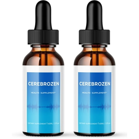 (2 Pack) Cerebrozen - Cerebrozen Drops - Healthy Hearing Supplement, Advanced Formula for Ear Health, Natural Support for Tinnitus, Cerebrozen 24, Cerebro Zen Reviews