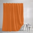 thumbnail image 3 of Burnt Orange Shower Curtains for Bathroom, Farmhouse Solid Orange Color Modern Art Waterproof Fabric Shower Curtain, Decorative Bathroom Curtain for Bathtub, 36"x72" , No Hooks Included, 3 of 9
