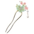 thumbnail image 1 of ColoMX Palillo para moño para el pelo, tenedor para el pelo con flores, estilo antiguo, accesorio para el cabello Hanfu para mujer, 1 of 8