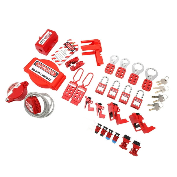Electrical Lockout Tagout Kit To Corrosion High Temperature Circuit Lock Outs Set With Tool Box