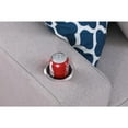 thumbnail image 4 of Cooper Light Gray Linen Fabric Reversible Sectional w/ Ottoman and Cupholder, 4 of 8