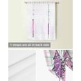 thumbnail image 5 of Purple Pink Christmas Tree Tie Up Curtains for Window, Xmas Snowflake Plaid Thermal Insulted Balloon Shade Adjustable Rod Pocket Curtains Valance Panels for Kitchen Bathroom Café 42 x 45, 5 of 7