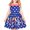 Blue Dot Girls, variant on Girls Vintage Dress 50s Retro 1950s Rockabilly Pink Butterfly 6 Years