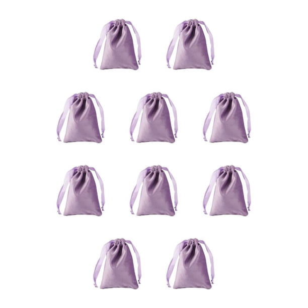 Naiovety Bolsas de regalo para dulces, ecológicas y prácticas para regalos de fiesta navideña, protege los artículos, ahorra espacio, color púrpura 10Conjunto