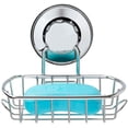 thumbnail image 4 of Soporte para jabón de baño con ventosa de vacío súper fuerte y gancho, jabonera, bandeja para jabón en barra y soporte para esponja para ducha, baño, bañera y fregadero de cocina., 4 of 8