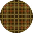 thumbnail image 1 of Ahgly Company Indoor Round Patterned Blood Night Red Area Rugs, 3' Round, 1 of 6