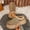 Khaki, variant on Women's Furry Lined Platform Slip On Mule Shoes, Winter Suede Round Toe Thick Sole Warm Slippers Khaki 5.5
