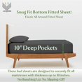 thumbnail image 3 of Split California King 5-Piece Sheet Set, 300-TC Giza Cotton, 10 inch Deep Pockets - Dark Grey, 3 of 7