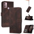 thumbnail image 1 of For Moto G60S Wallet Phone Case Durable PU Leather Flip Cover-Brown, 1 of 3