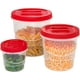 thumbnail image 1 of Juego de 3 Contenedores recipientes para alimento con tapa en Plástico libre de BPA Jaguar Plásticos Articulo de Cocina, 1 of 2