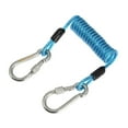 thumbnail image 2 of Cable de extensión de correa de alambre de resorte de cámara Zulema Cordón en espiral buceo senderismo canotaje azul, 2 of 8