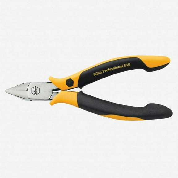 Wiha 32708 Wide Tapered Head Flush ESD Precision Cutters