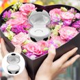 thumbnail image 2 of Wedding Ring Box Engagement Ring Case Portable Jewelry Holder Soccer Shape Ring Box, 2 of 8