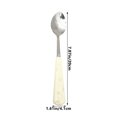 Xhegex Ceramic Cheese Tableware Set Cute Fruit Fork Dessert Spoon High