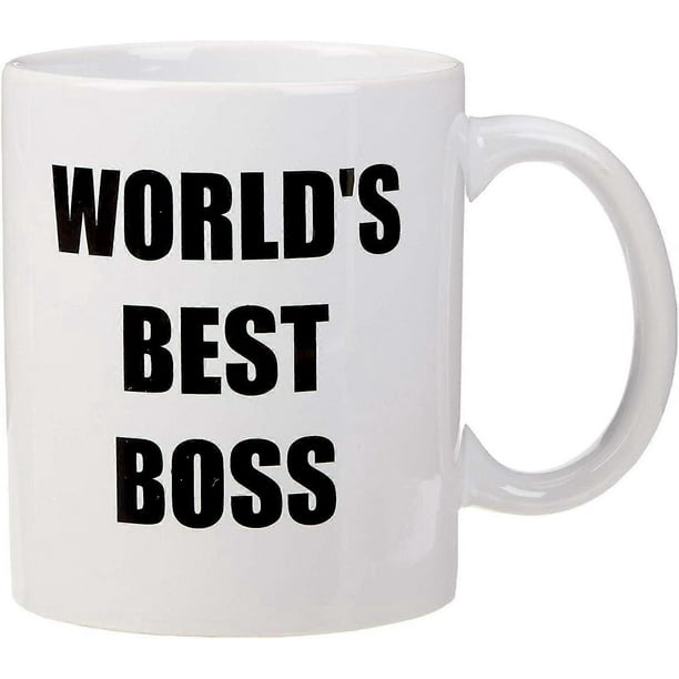 SSRGV Mugs Funny World\'s Best Boss 11 oz Coffee Mug, 1 Count (Pack of 1), White