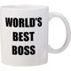 thumbnail image 1 of SSRGV Mugs Funny World\'s Best Boss 11 oz Coffee Mug, 1 Count (Pack of 1), White, 1 of 5