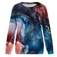 thumbnail image 4 of WXLWZYWL Trendy Sweatshirts For Women 2023 Women Classic And Winter Floral Print Crewneck Long Sleeve Loose Sweatshirt Tops, 4 of 5