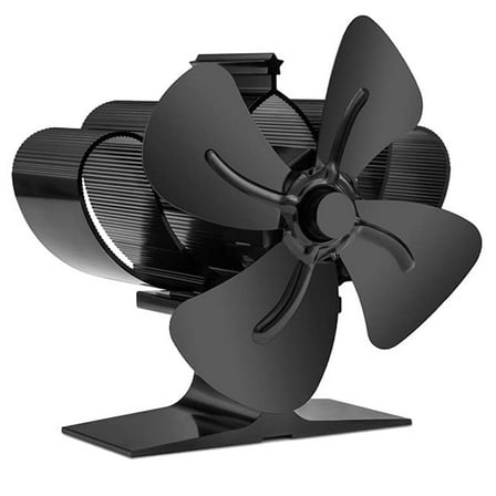 Mini Stove Fan Heat Powered Wood Log Burner Fan Burning Stove/Silent Operation Heat Distribution